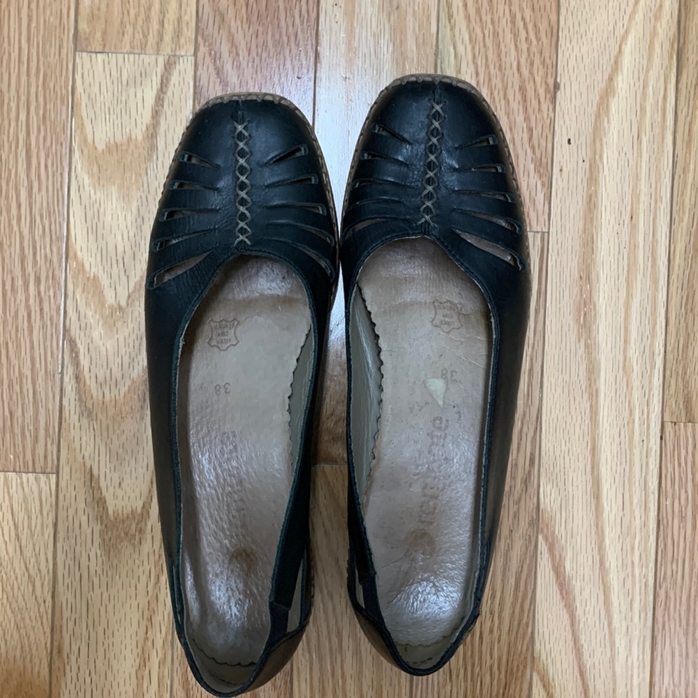 Remonte Wedge Slip-on‎ Closed Toe Summer Pump Black Size 38